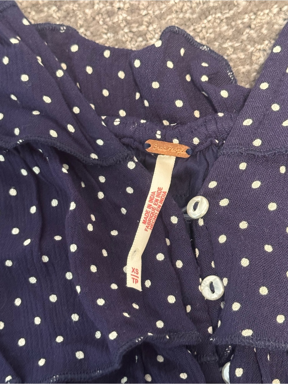 Free People Ruffle Me Up Set In Blue - Picture 4 of 5